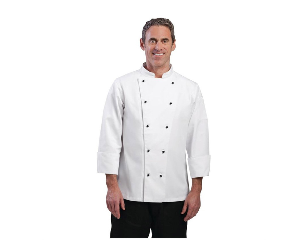 Veste Chef à Manches Longues - Blanche - Whites Chicago - Disponibles En 6 Tailles