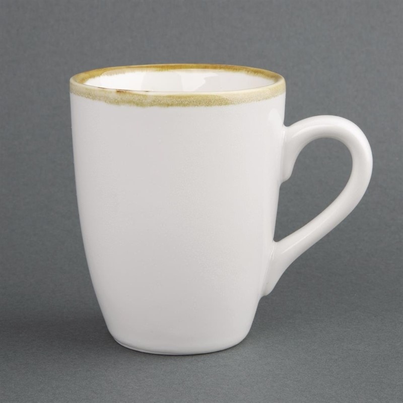 Olympia Kiln Kaffeebecher 340ml Kreideweiß - 6 Stück