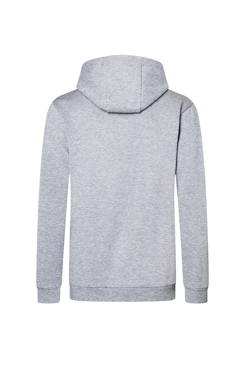 Herren Workwear Sweat Hoodie Soft-Face, aus nachhaltigem Material - Platingrau Meliert - L