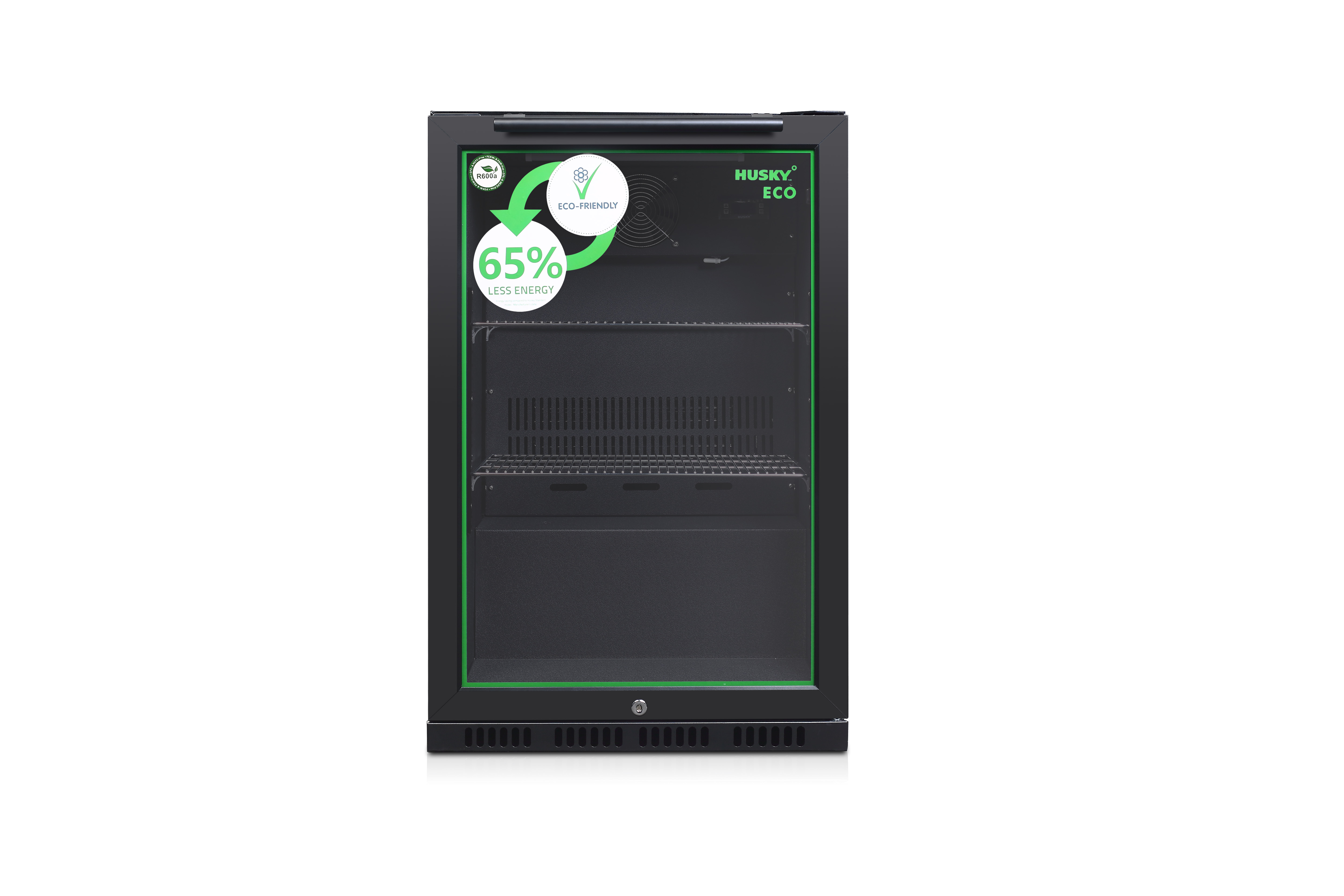 Backbar Koeler - Zwart - 1 Deurs - Zwart - Husky