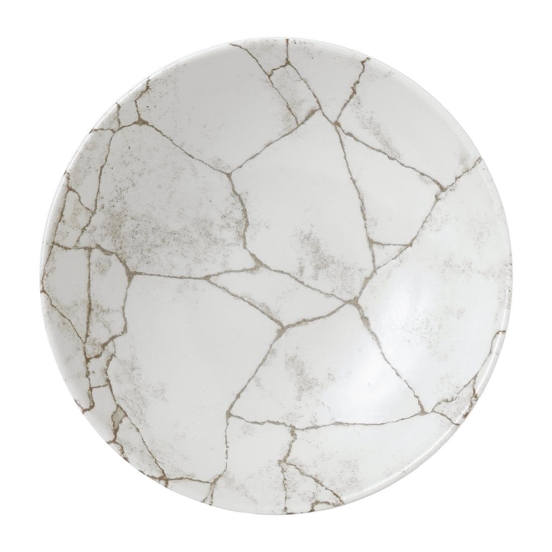 Studio Prints Kintsugi Achatgraue Coupe-Schüsseln, 182 mm, (12 Stück)