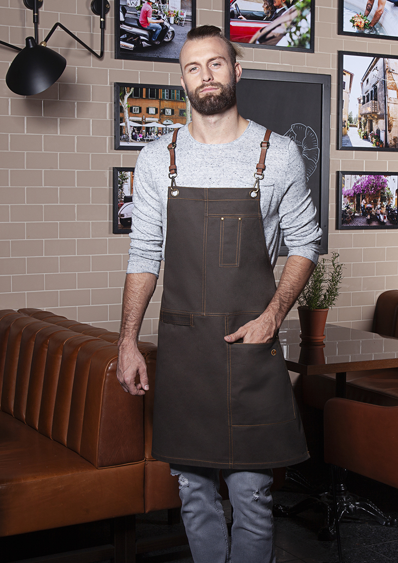 Schort Met Borststuk Urban X-Style - Chocolade