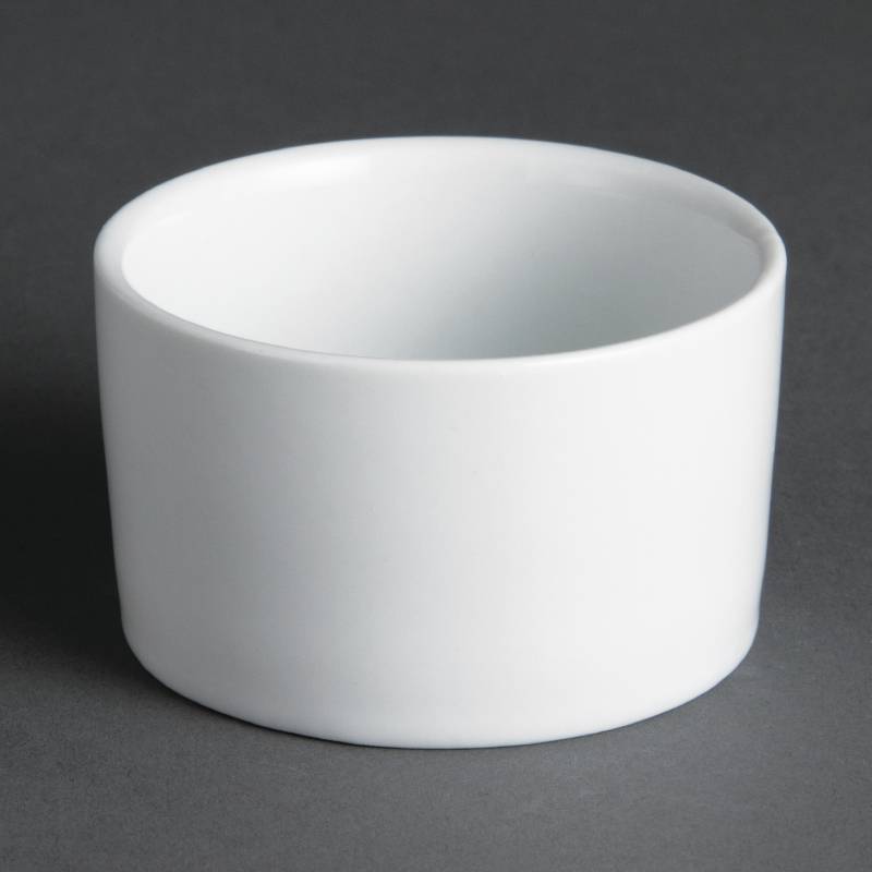Ramequin Contemporain Blanc - Olympia | 80ml |- Ø70mm - 12 Pièces