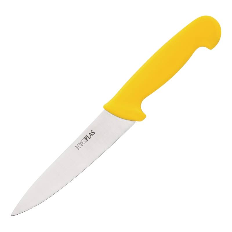Couteau De Cuisinier - Hygiplas - Manche Jaune - 160mm
