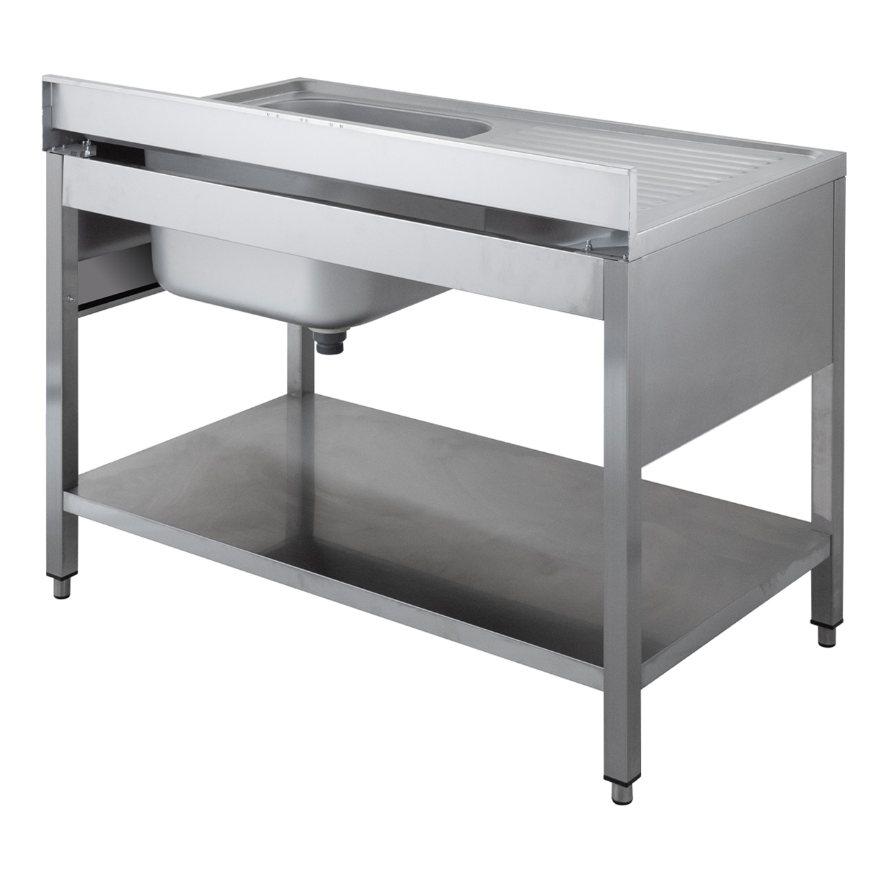 Spültisch ECO 12x7 mit 1 Becken rechts