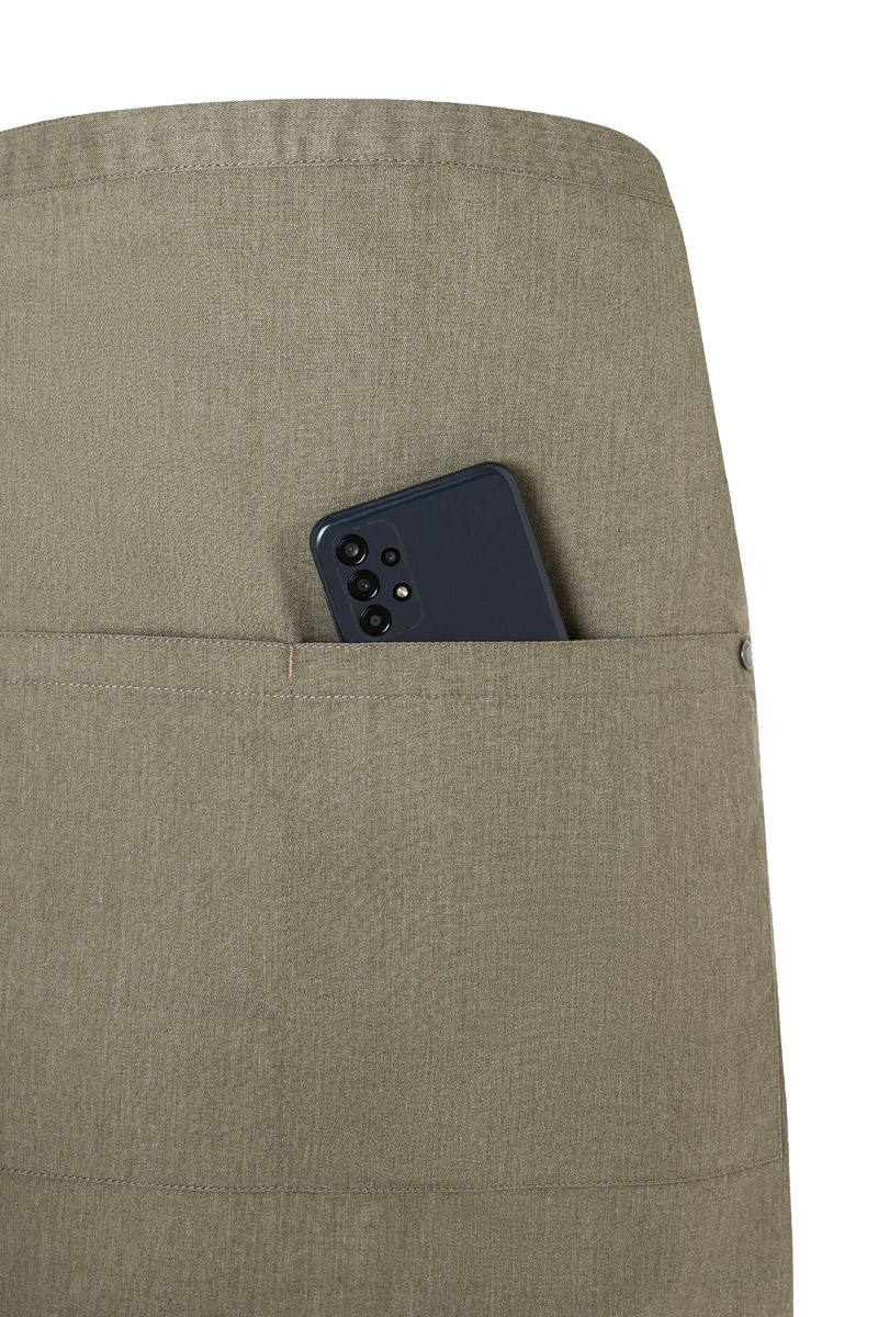 Tablier de bistro Denim-Style ROCK CHEF-Stage2 - Vintage Moss Green