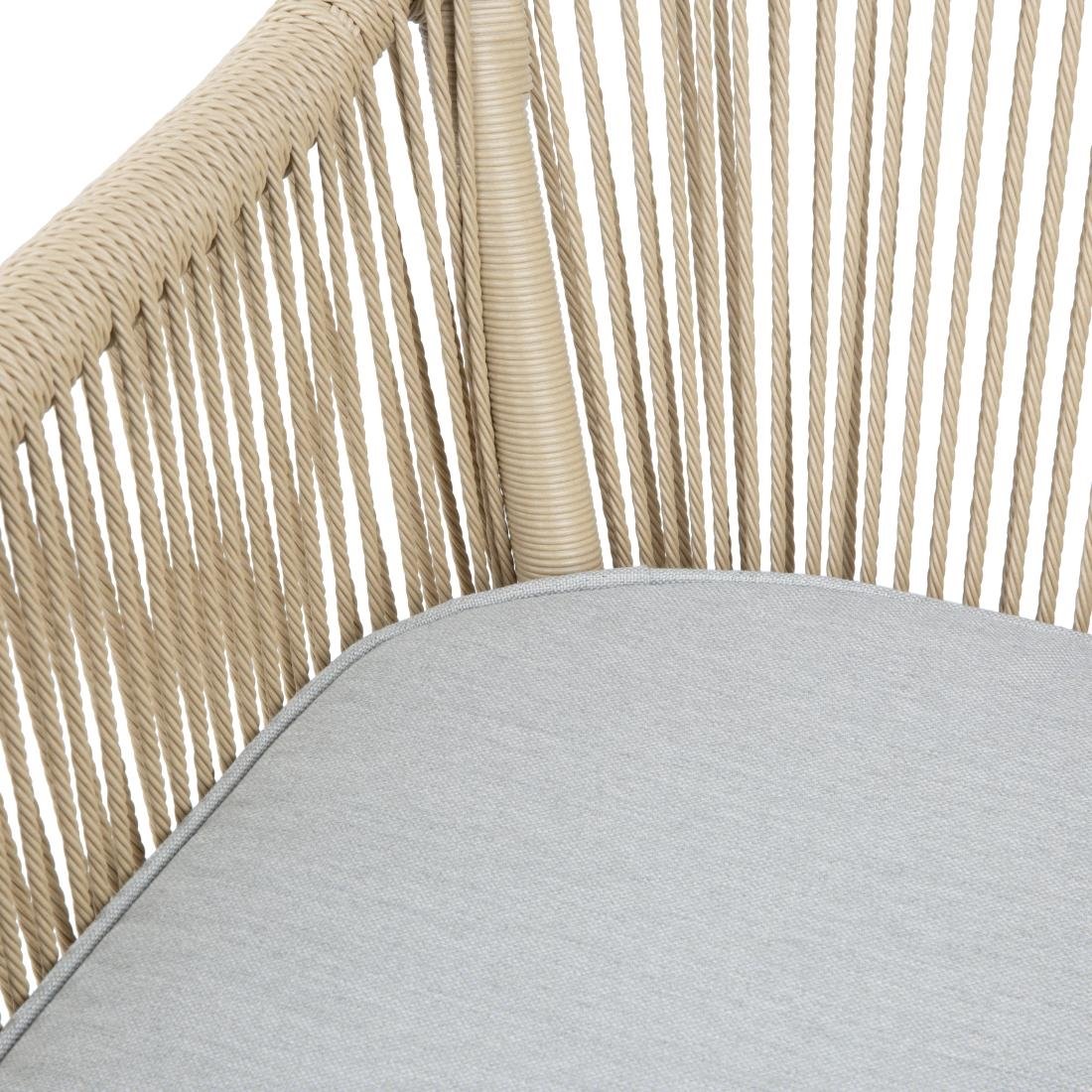 Bolero Bay PE Twist Rattan Gartensessel Honig (2 Stück)
