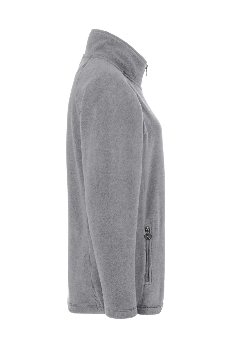 Damen Workwear Fleecejacke Warm-Up, aus nachhaltigem Material - Platingrau - L