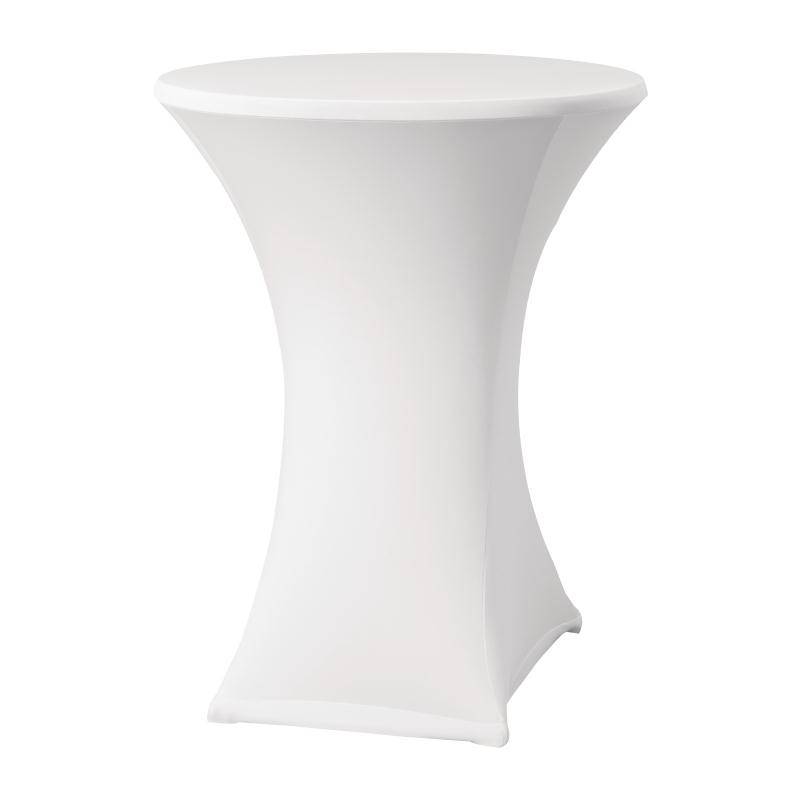 Housse de Table Cocktail Samba | pour Tables Ø85x115(h)cm | Blanc