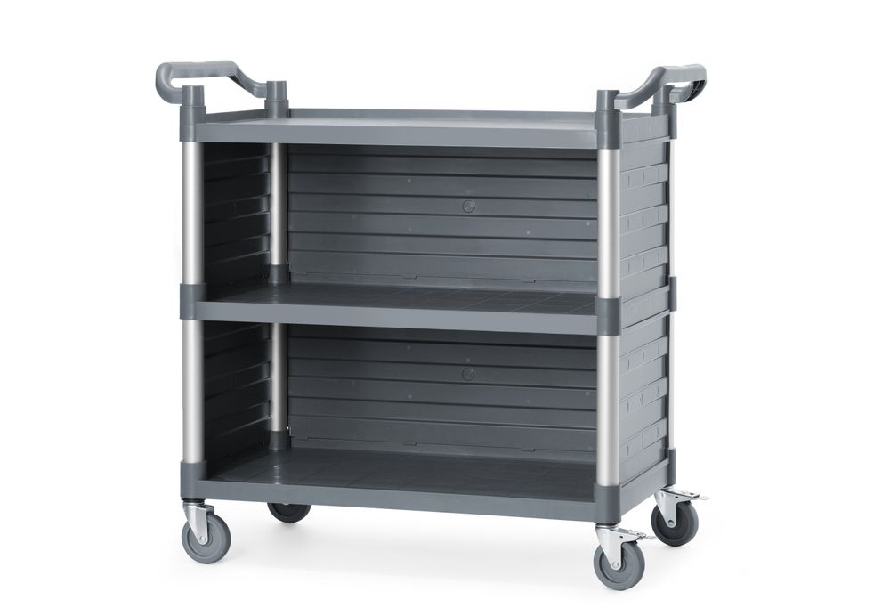 Servierwagen aus Polypropylen mit Lagen - groß - AmerBox - Inklusive Regalseitenwände - 1010x500x(H)960mm