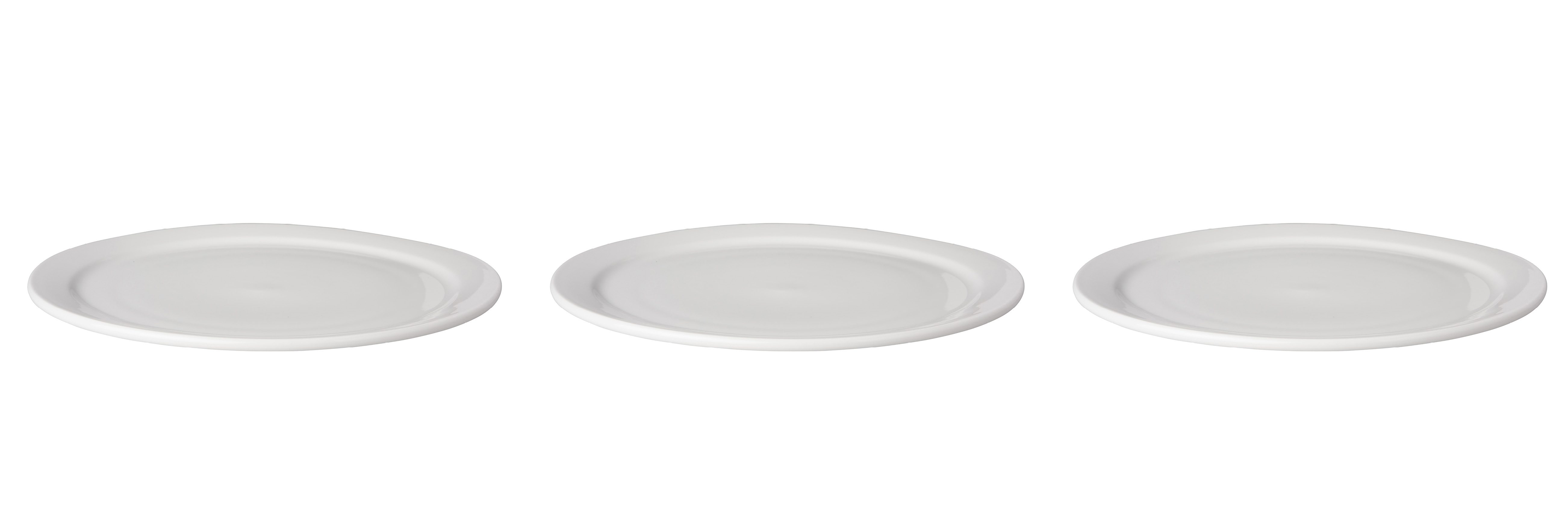 Bord smalle rand Budgetline 26 cm Wit Porselein
