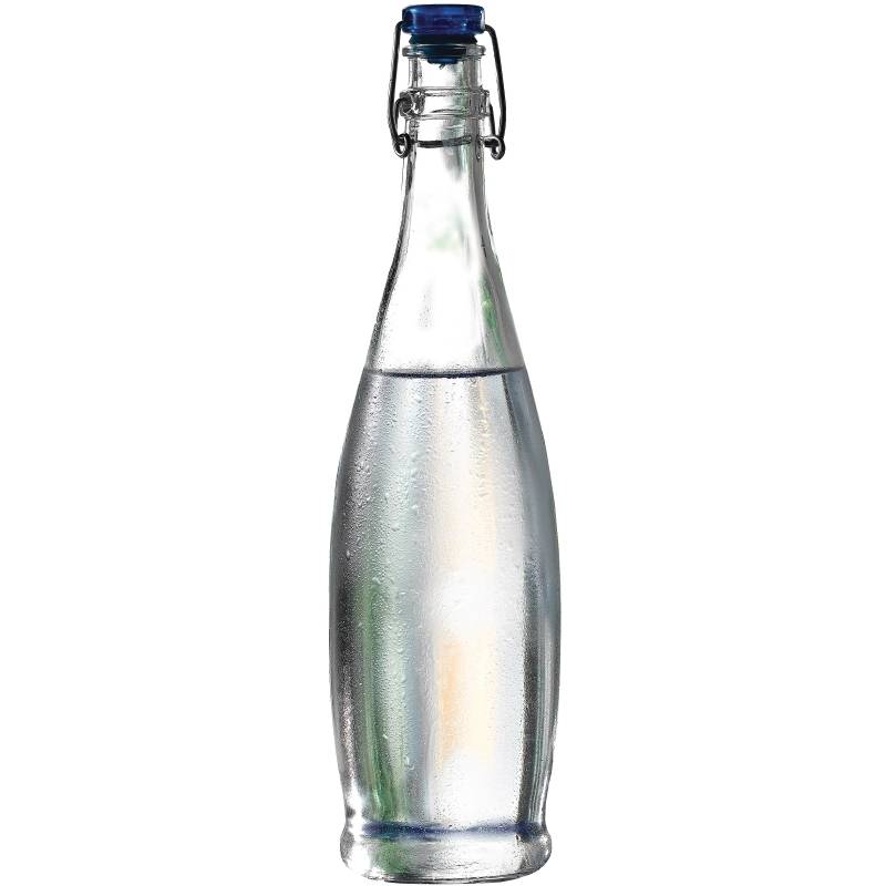 Glasflasche mit Bügelverschluss | 1 Liter | 6 Stück