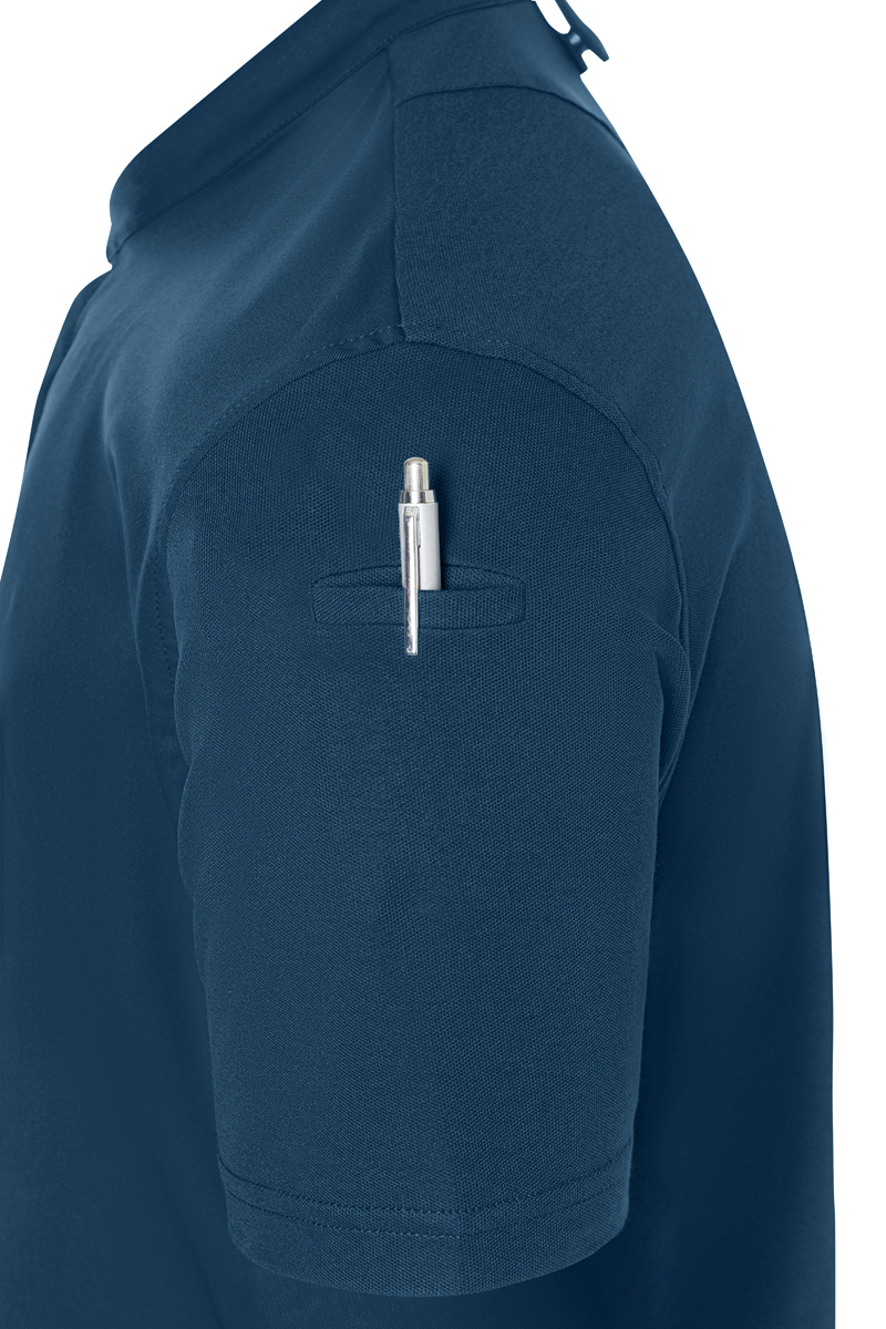 Veste de cuisine à manches courtes pour hommes DIAMOND CUT Avantgarde - Bleu Acier - 60
