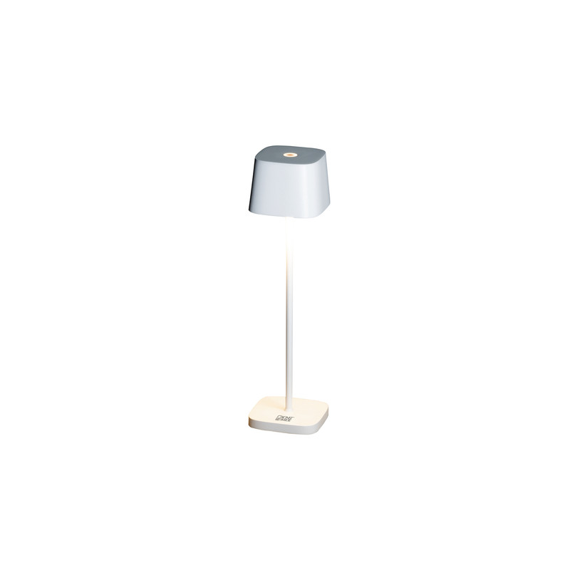 Capri Mini weiß - LED Tischleuchte - USB aufladbar - 20x7cm