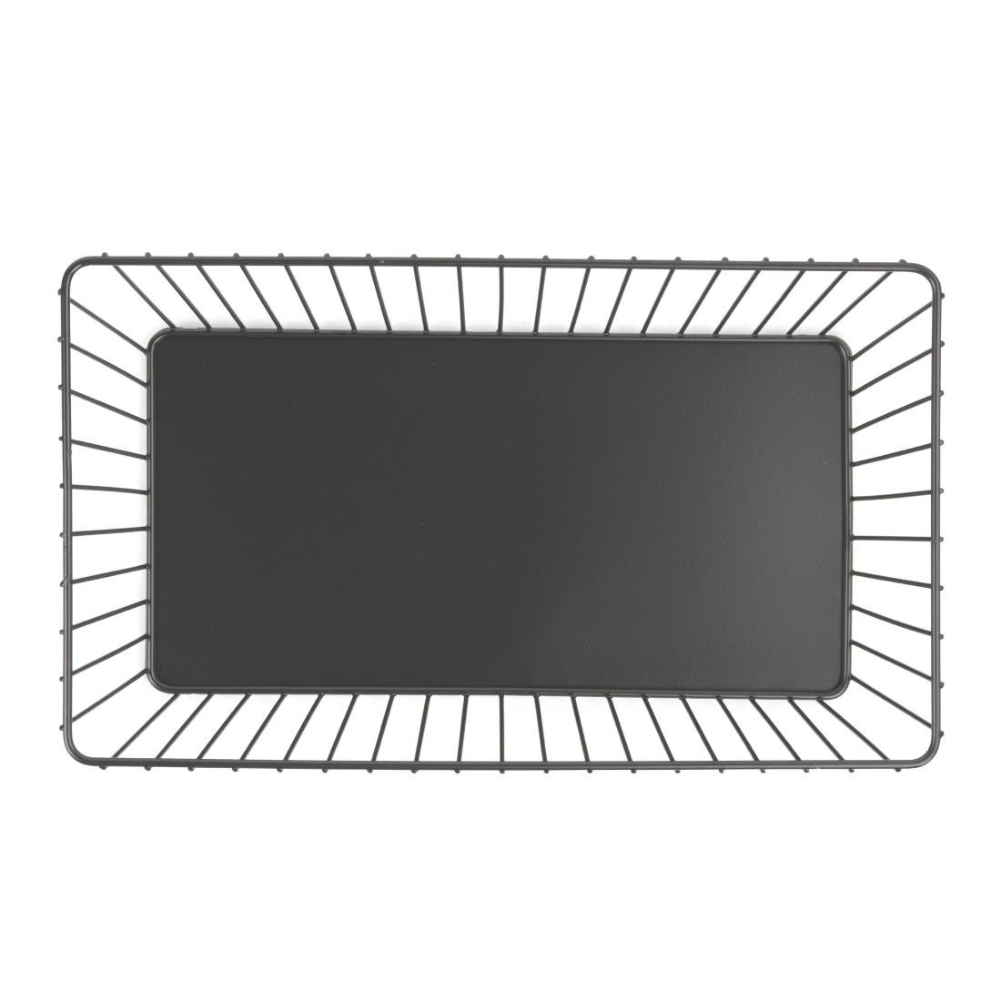 Olympia Wire Food Display Tray Rechteckig Schwarz 330x190x100mm