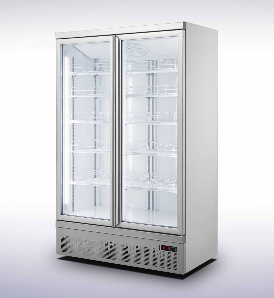 Réfrigérateur | 2 Portes en Verre | 1000 Litres | 1253x710x(h)1997mm