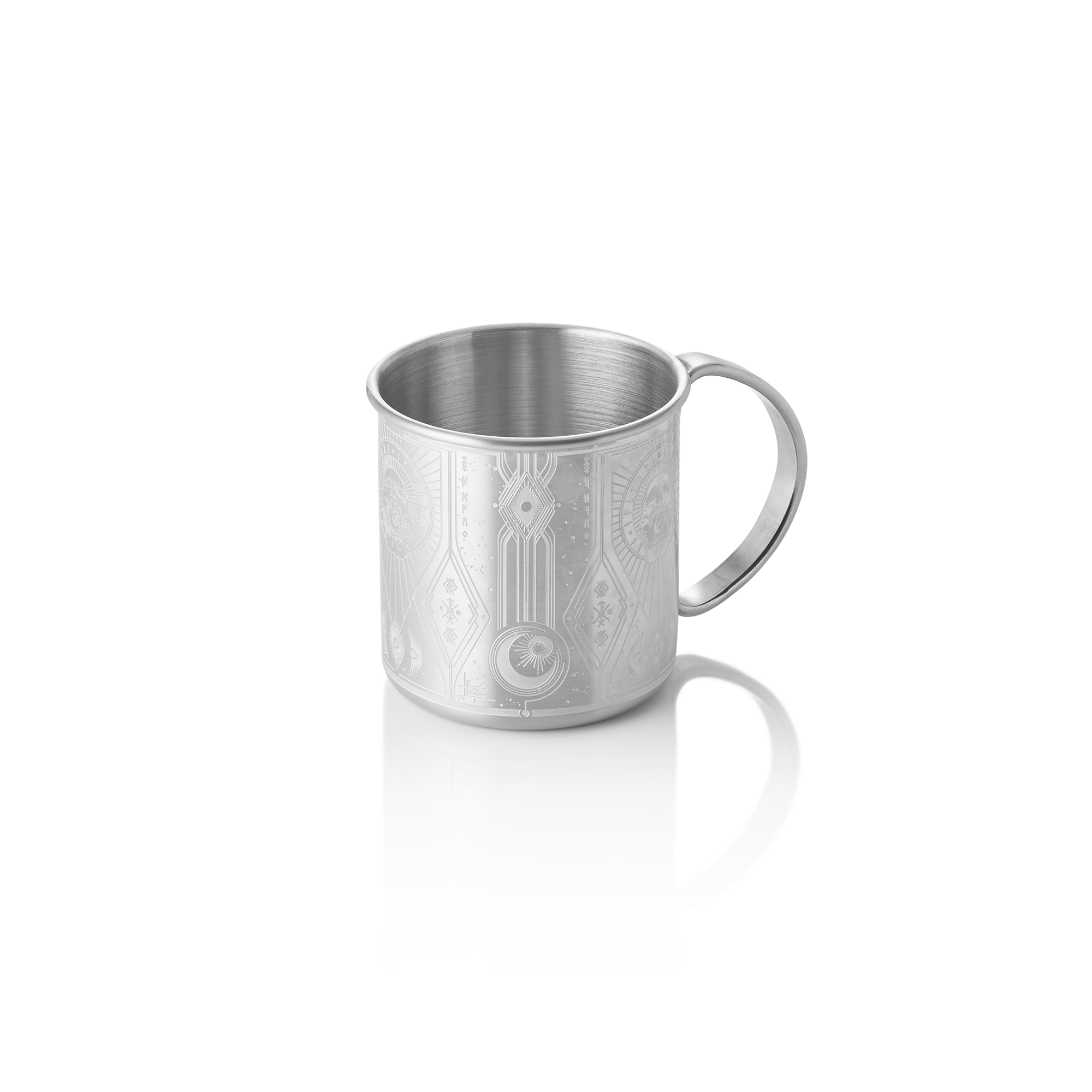 Moscow Mule Tattoo NOCTURN - 0,45 l - Ø 9 cm - hauteur 9 cm - argent - acier chrome-nickel 18/8 