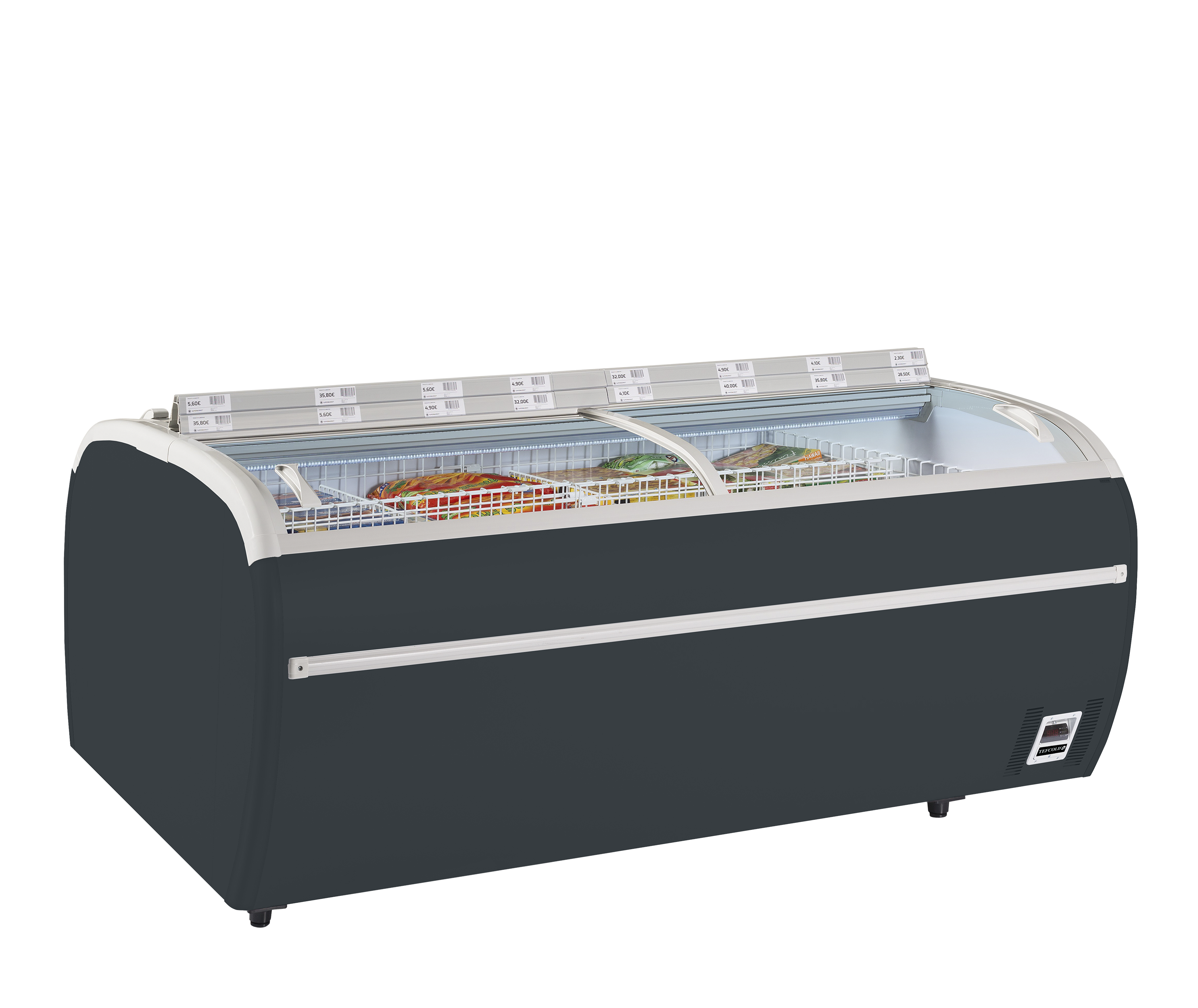 Antraciet supermarktvriezer - TWIN 220A-F