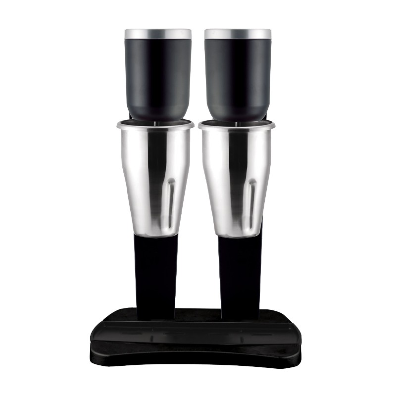 Shaker électrique professionnel - Noir - 2 Bols inox - 2x 1L - 230 V - 34022N