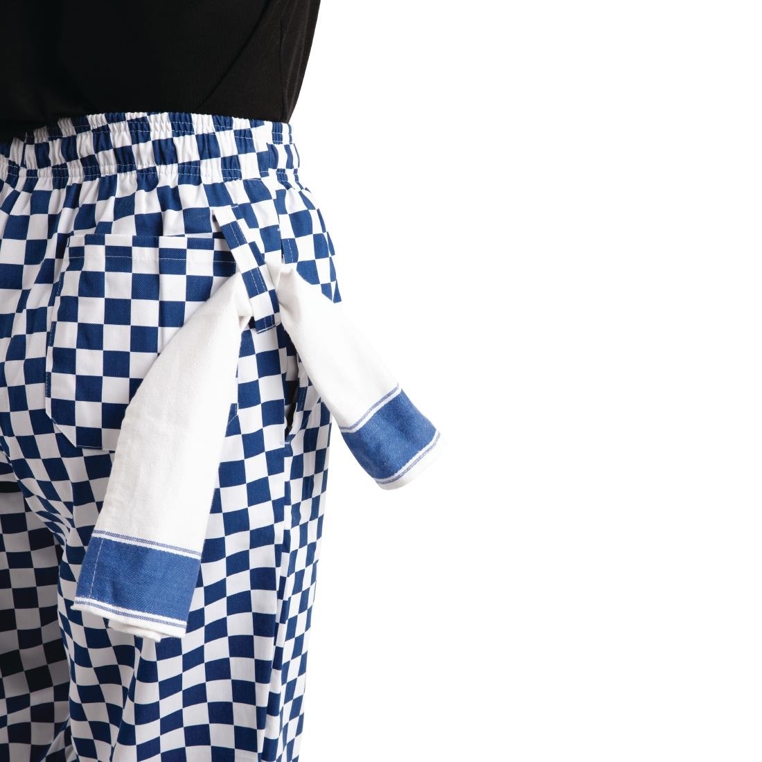 Pantalon de Cuisine | Whites Easyfit | A Carreaux Bleu/Blanc | Unisexe | Disponible en 6 Tailles