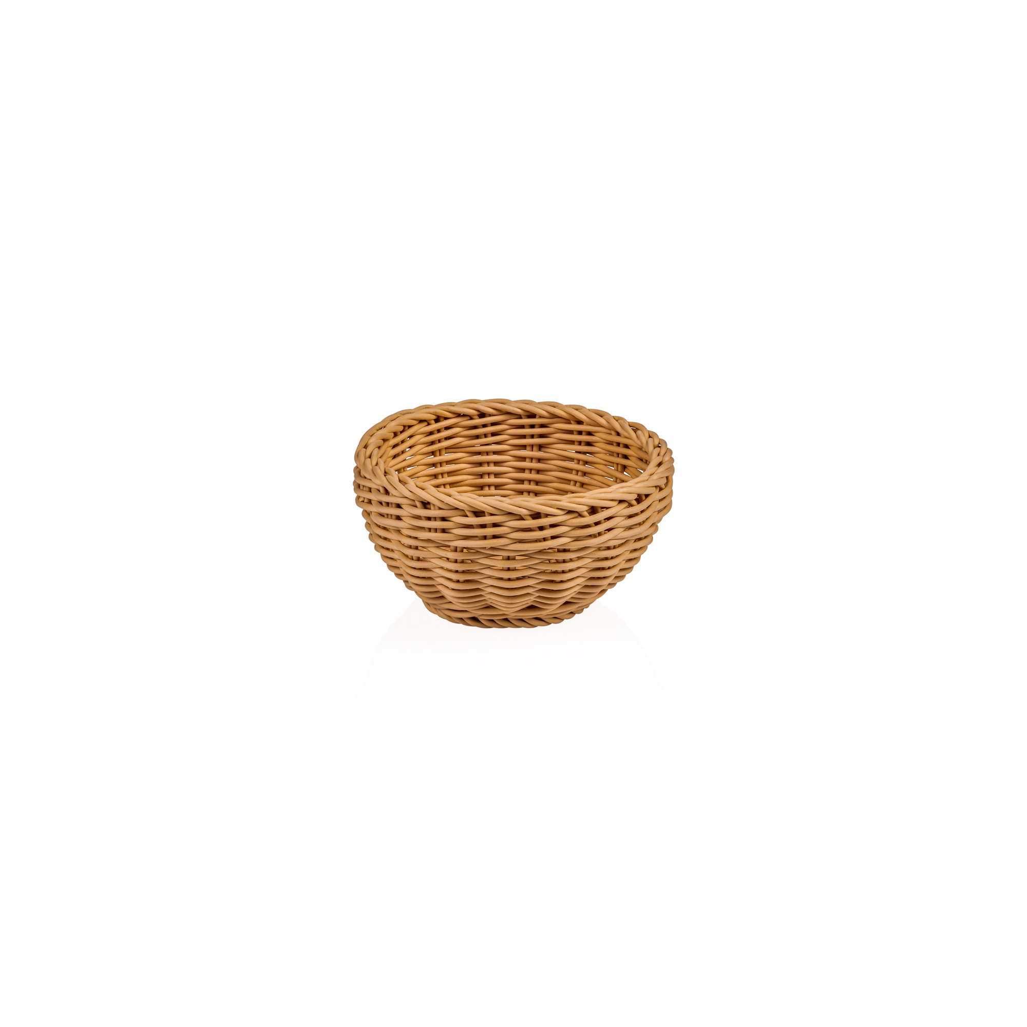 Mand WEAVER PRO tafelmanden, Ø 16 cm, Hoogte 8 cm, beige, polypropyleen