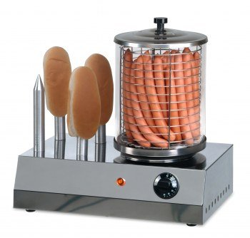 Hot Dog Gerät mit Brotwärmer | 400x260x(h)420 mm