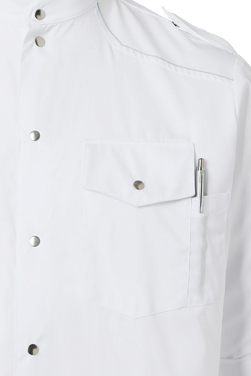 Chemise de cuisine New-Identity - Blanc - 54