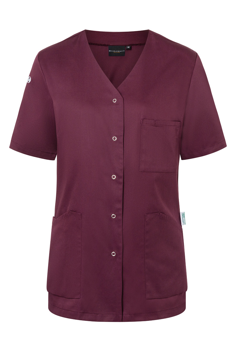 Damestuniek Met Korte Mouwen, Essential, Gemaakt Van Duurzaam Materiaal - Aubergine - 34