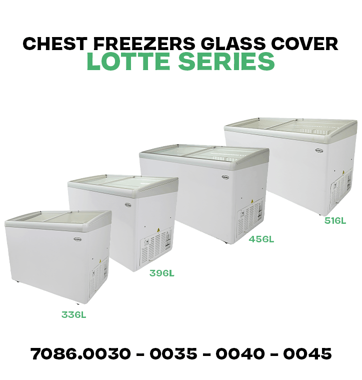 Tiefkühltruhe Glasdeckel Lotte-456