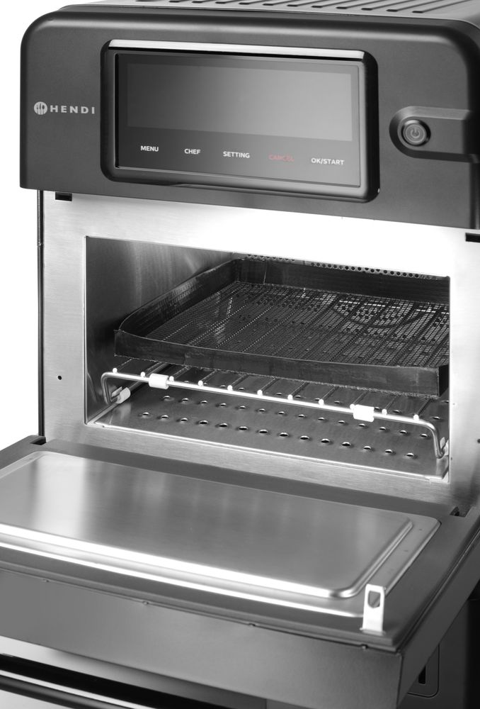 Hochgeschwindigkeits-Backofen CombiTurbo - 18L - Schwarz - 230V/3000W - 402x735x(H)608mm