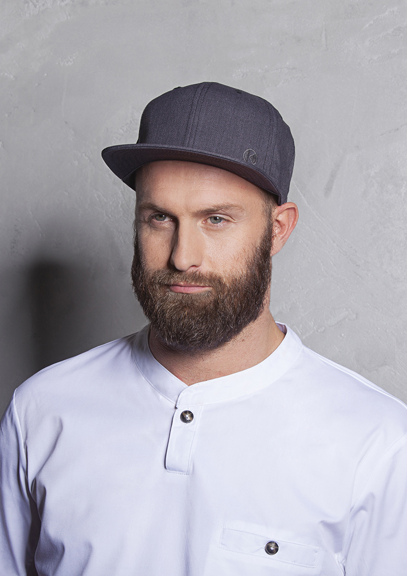 Flat Cap Jeans-Style - Vintage Black