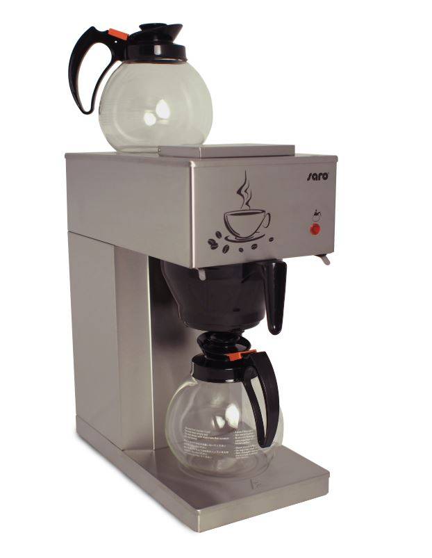 Koffiemachine Economic RVS | 2x1,8 Liter / 24 kopjes | 205x385x(H)435mm