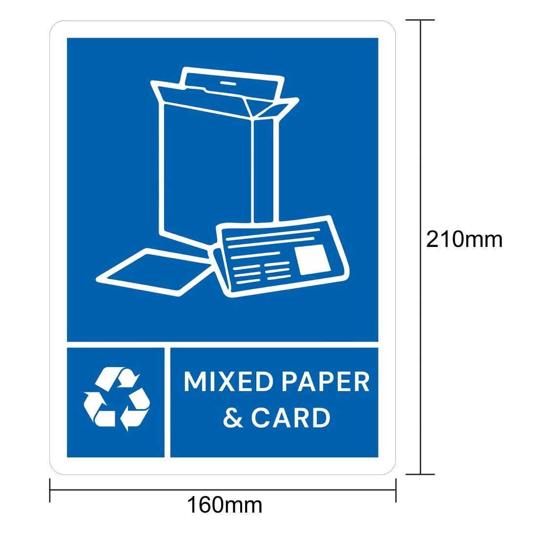 Étiquette adhésive de poubelle Jantex Slim papier et carton