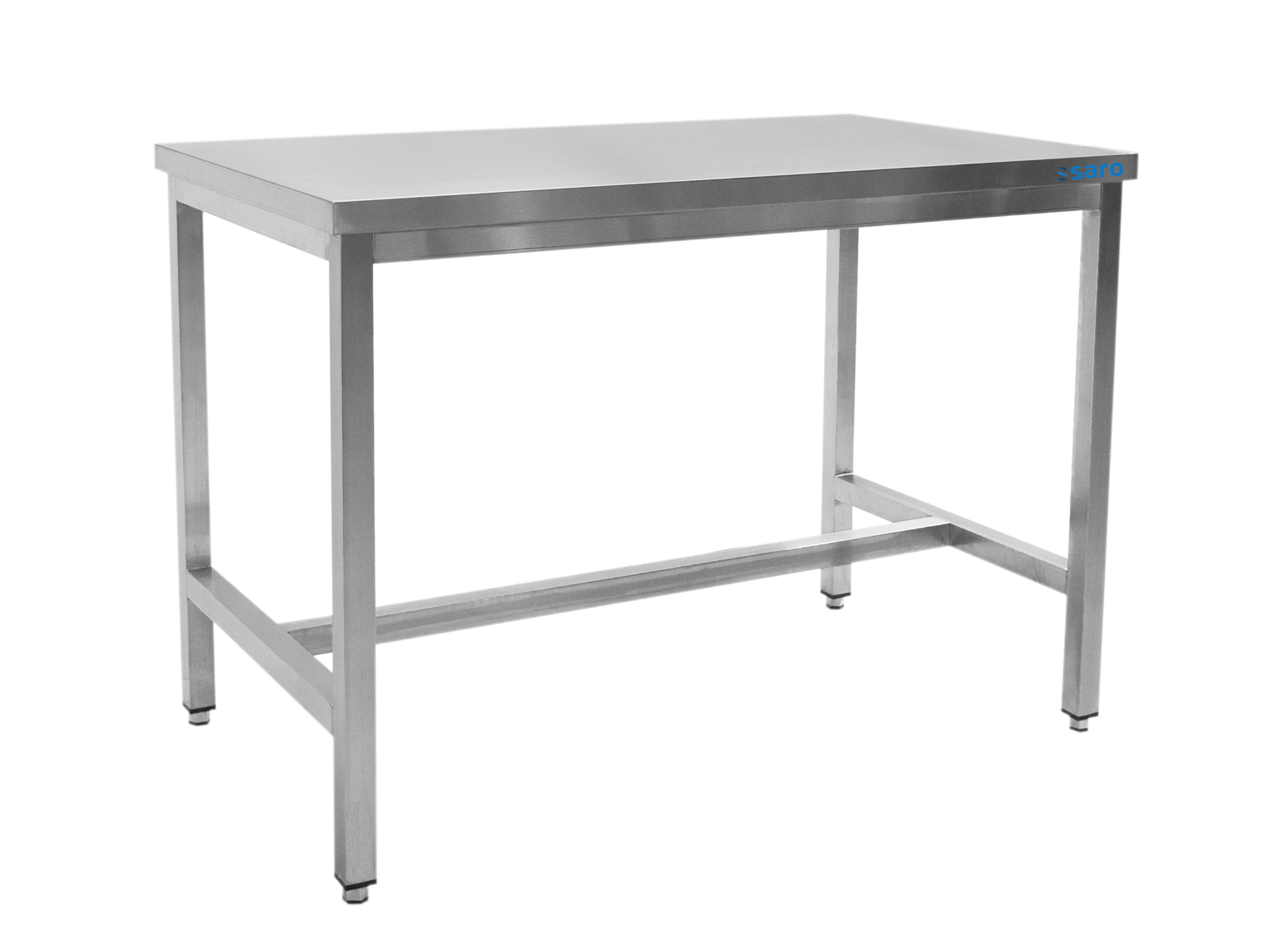 Table en acier inoxydable SARO sans tablette inférieure - L 600 x P 600 mm