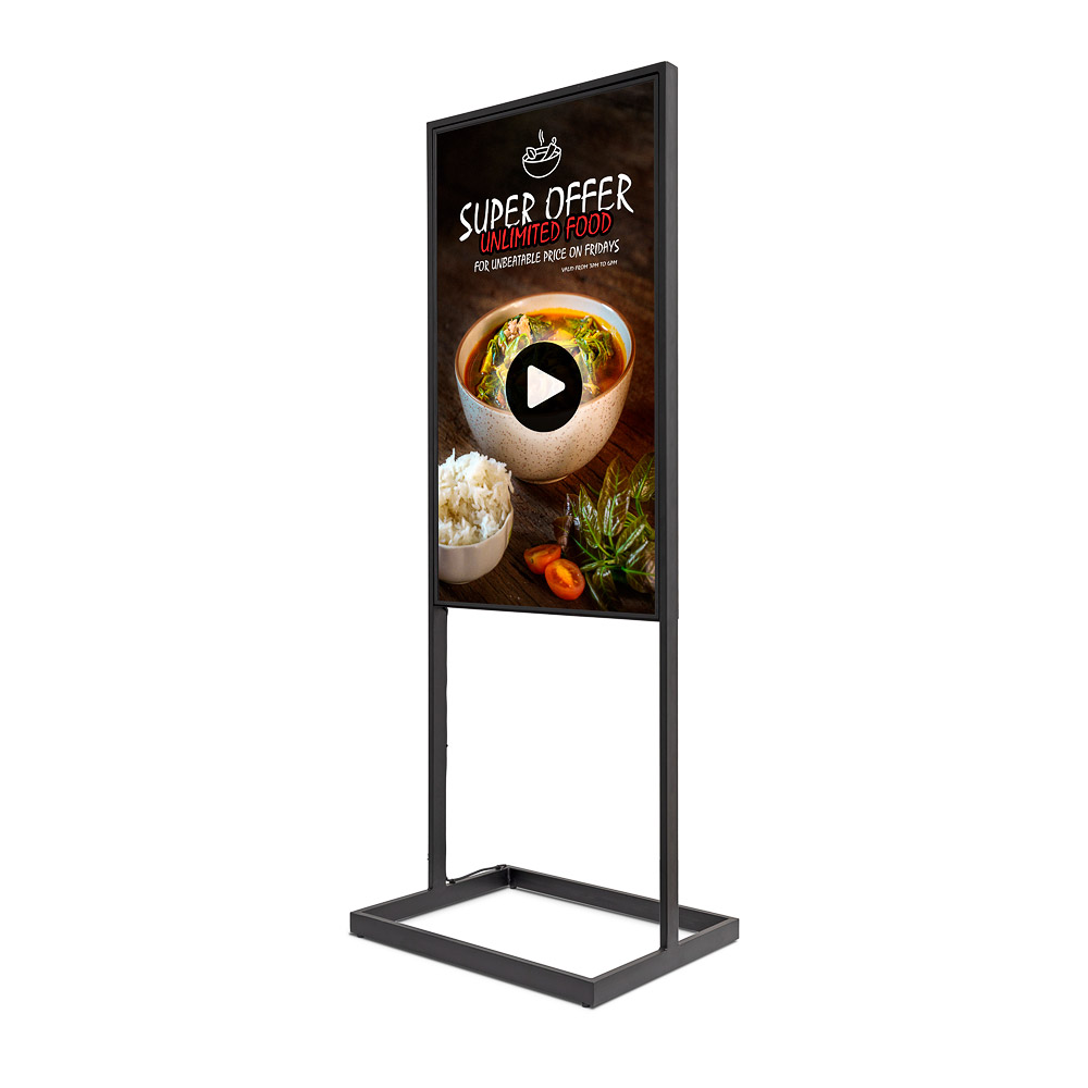 Totem numérique Sky avec écran Samsung 55 pouces