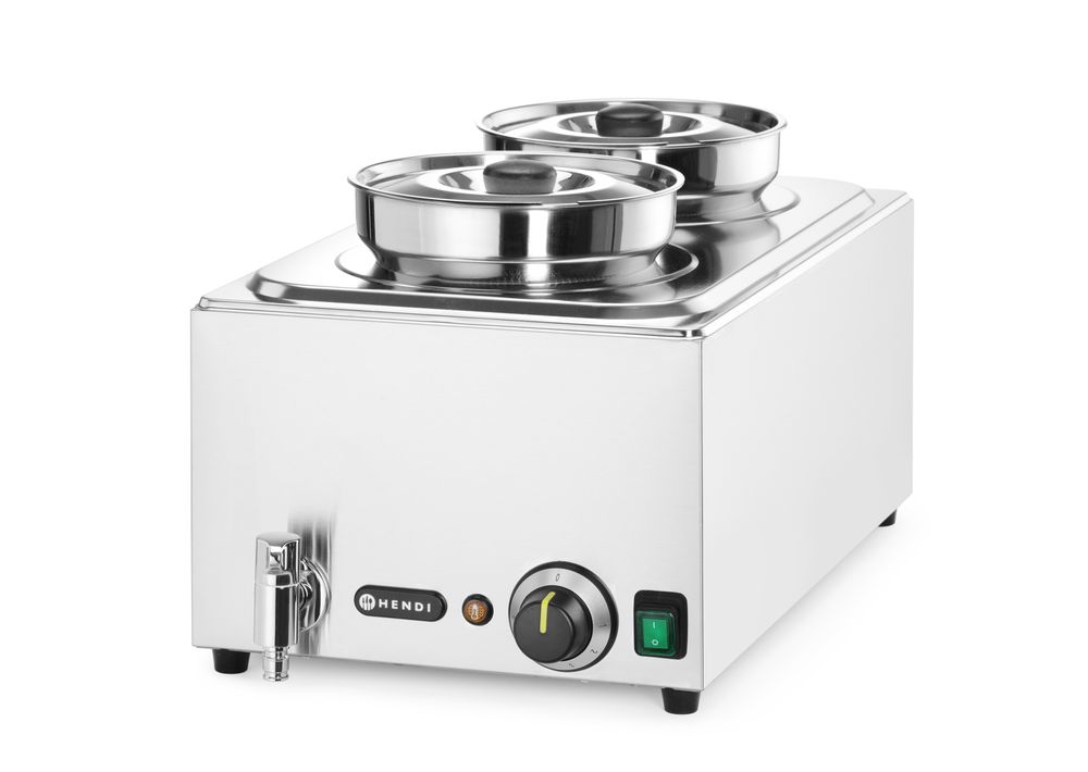 Set: Bain-marie Ranger + 2x bak 4L met deksel - 8L - 220-240V/1000W - 604x332x(H)315mm