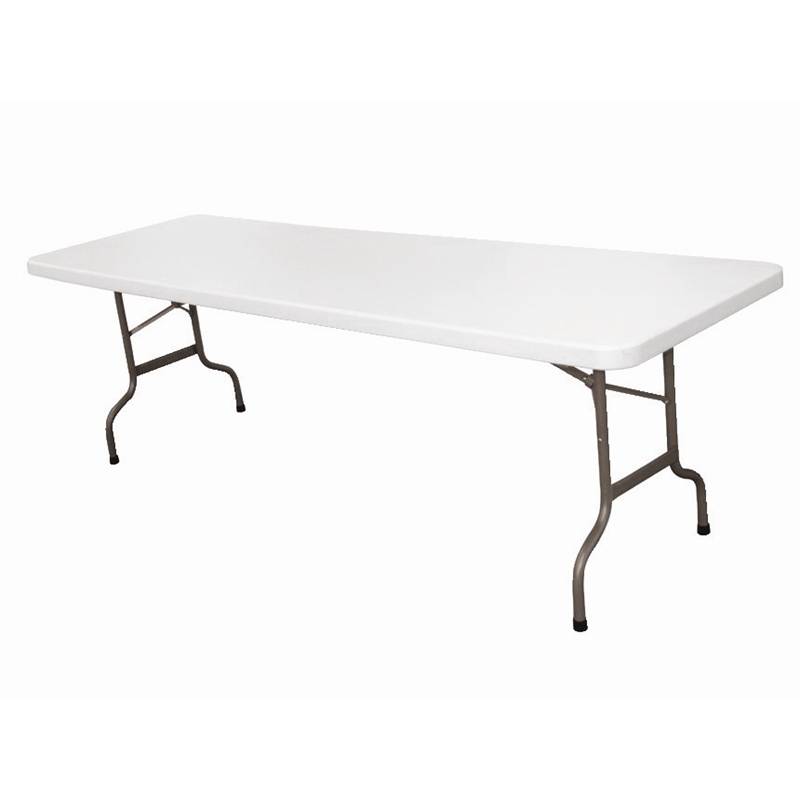 XXL weißer Tisch | In der Mitte zusammenklappbar | 2430x860x740(h)mm 