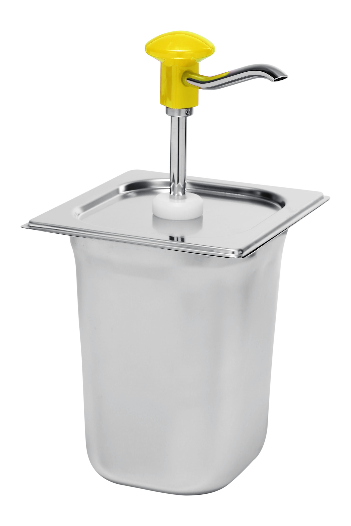 Soßenspender 3 Liter | Gelbe Druckknopfsteuerung | 165(B)x180(T)x320(H)mm