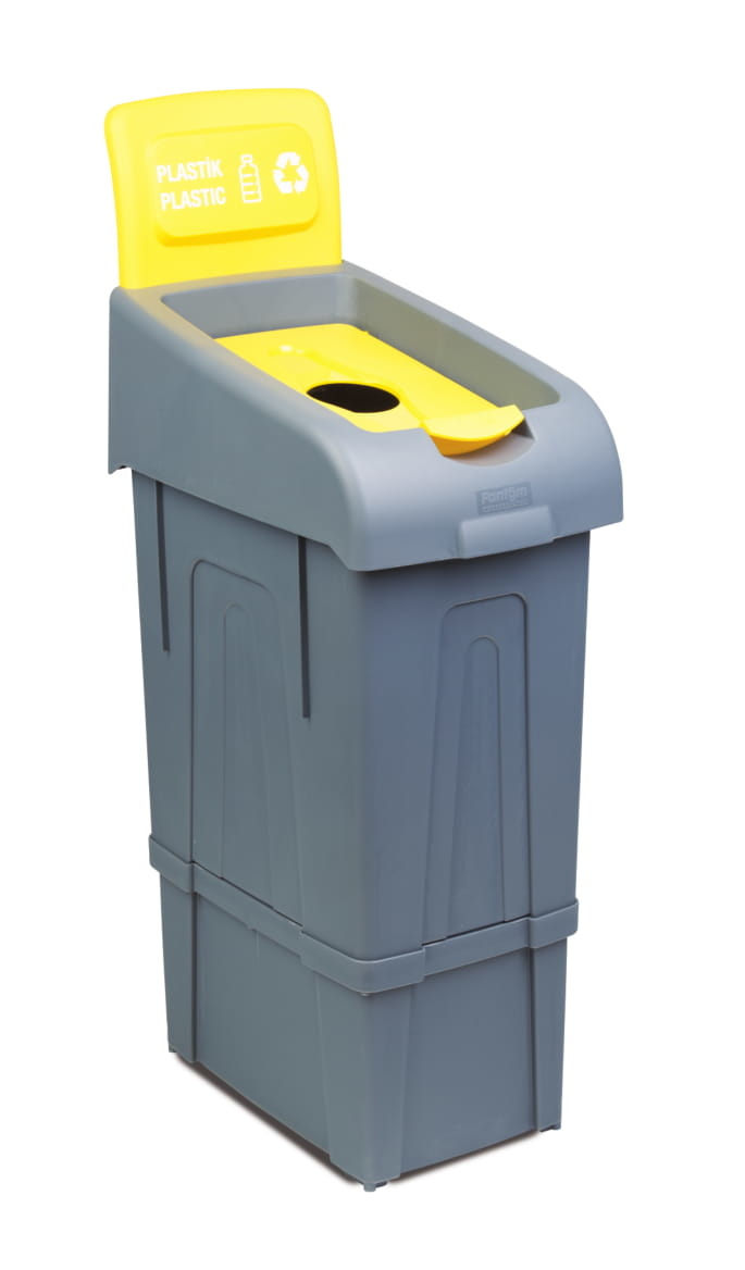 Afvalbak voor het Scheiden van Plastic | 80 Liter  | 340x550x(H)1050 mm