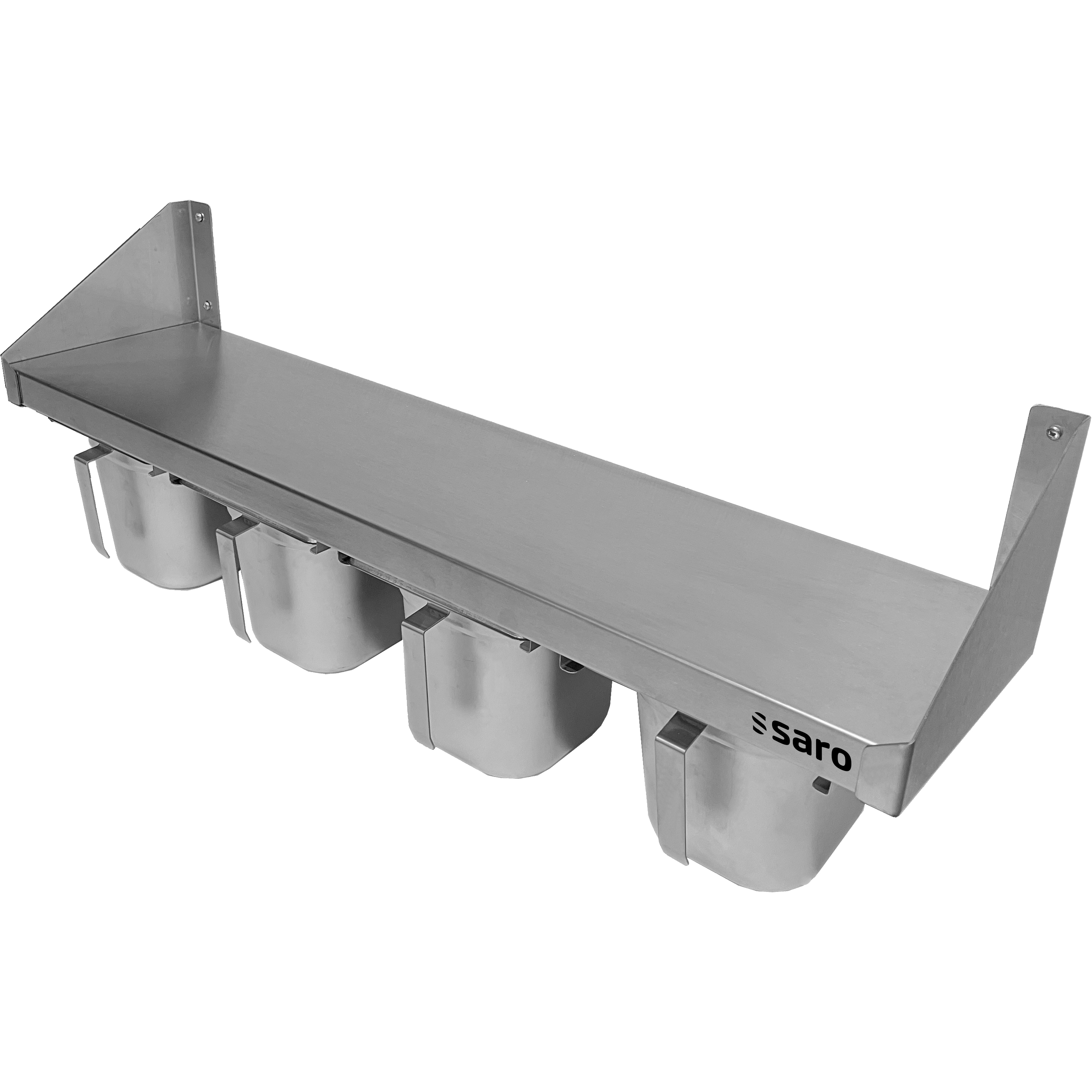 SARO Étagère à épices en acier inoxydable 4 x 1/6 GN Modèle CAMILLE