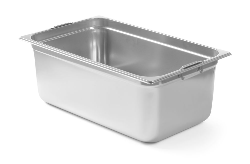 GN-Behälter mit einklappbaren Griffen - GN 1/1 - 14L - 530x325x(H)100mm