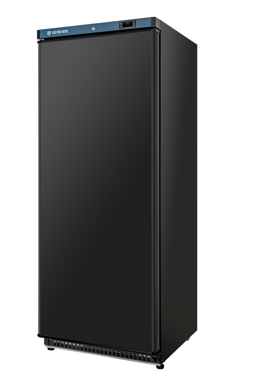 Opslagvrieskast ECO 600, binnenruimte van kunststof, zwart