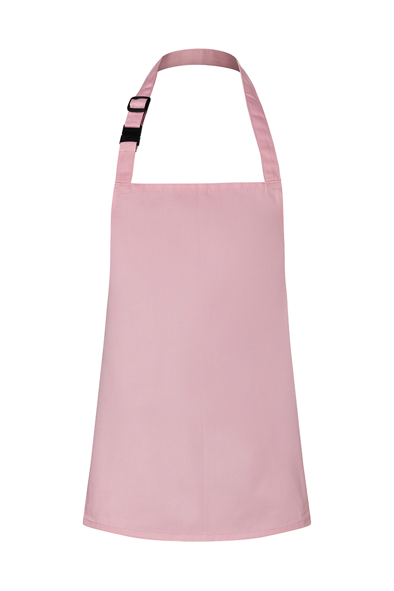 Tablier à bavette Basic avec boucle pour enfants - Rose - S