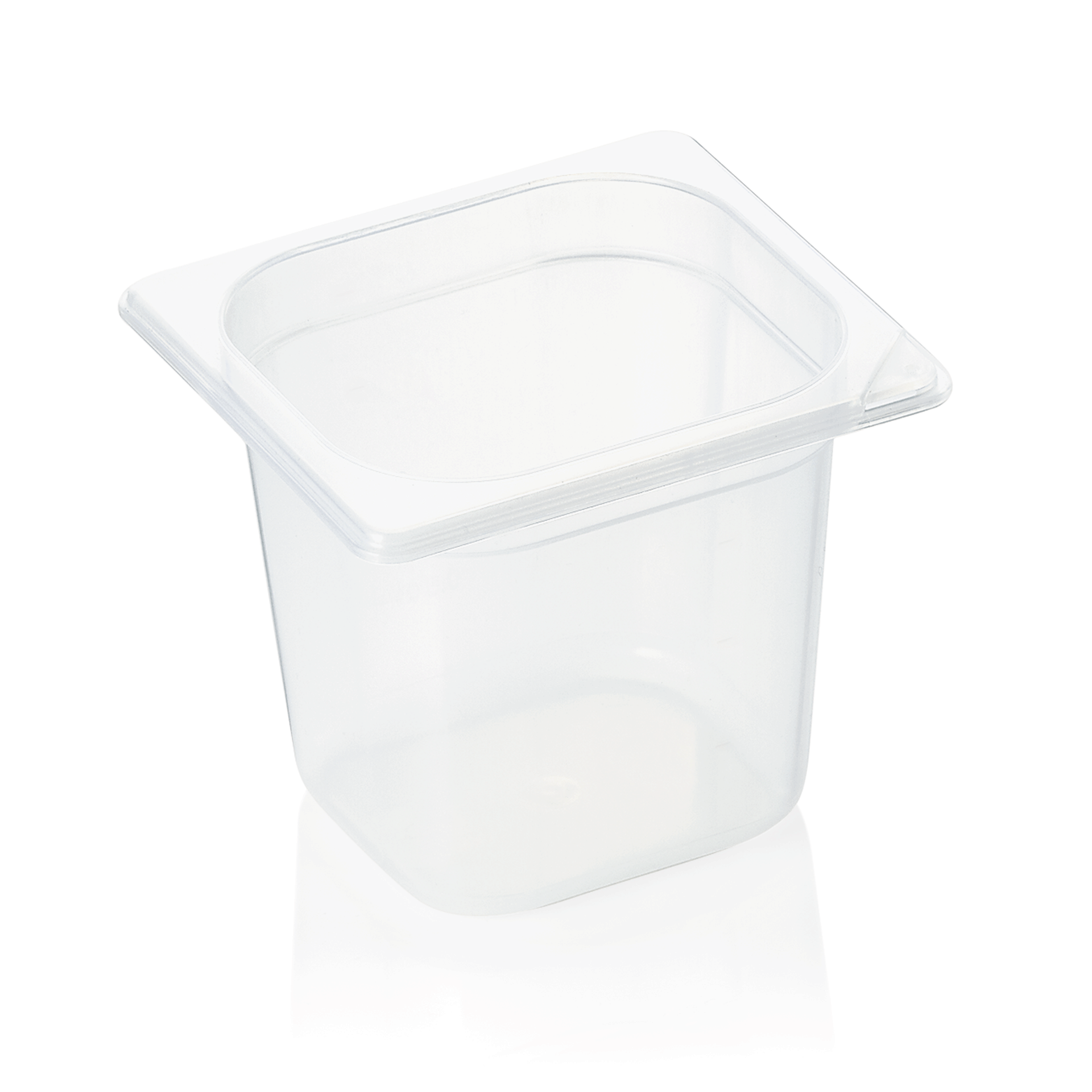 GN-bak GN 89 1/6-150 mm, met schaalverdeling, polypropyleen