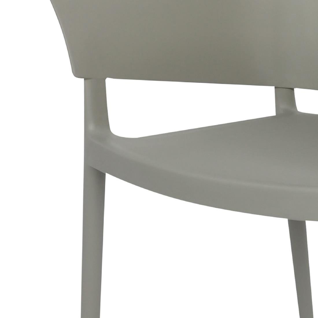 Bolero Lorenzo Cafe Stühle Medium Grau (2er Pack)