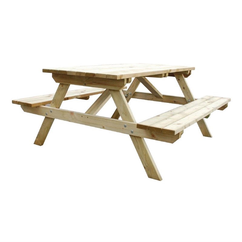 Table de pique-nique en bois 150 cm