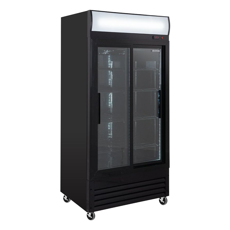 Drankenkoelkast ECO 630 met lichtbak en schuifdeuren | 509 Liter | +2 tot +8 °C | Afsluitbaar