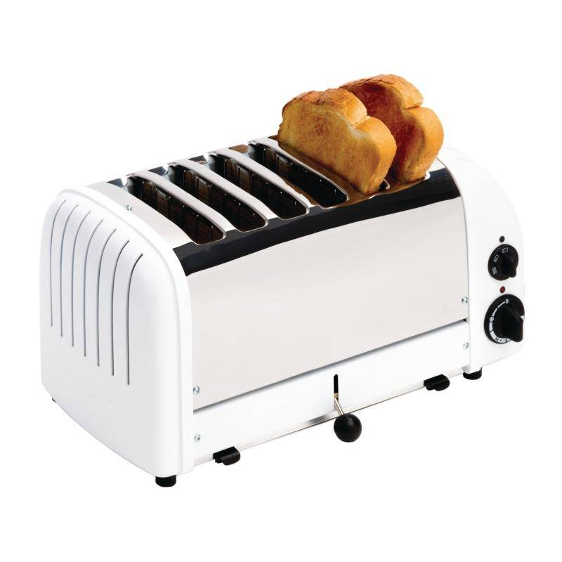 Toaster Weiß | Dualit | 6 Schlitzen | 195 Scheiben p/St