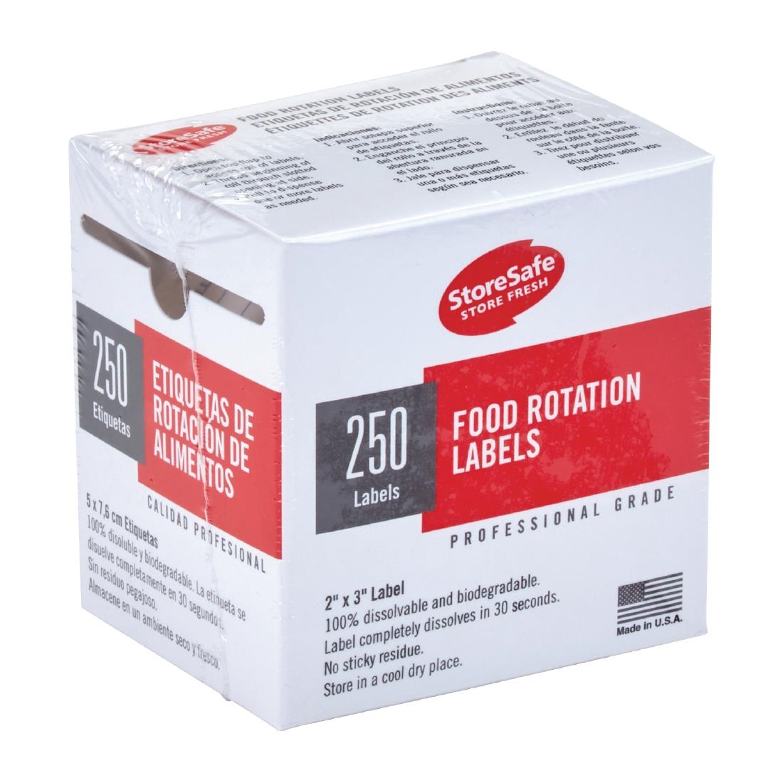 Étiquettes alimentaires StoreSafe | 24x 250 étiquettes