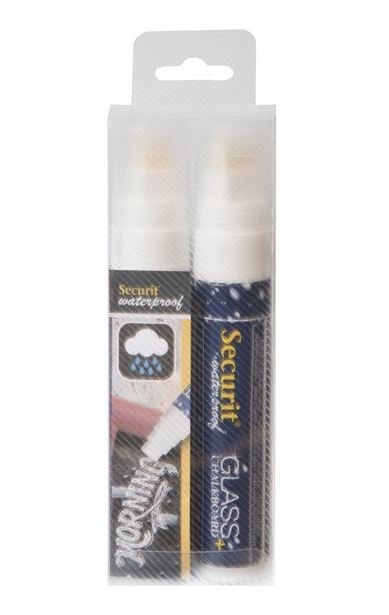 Waterproof Krijtstiften wit | 7-15mm | 2 Stuks